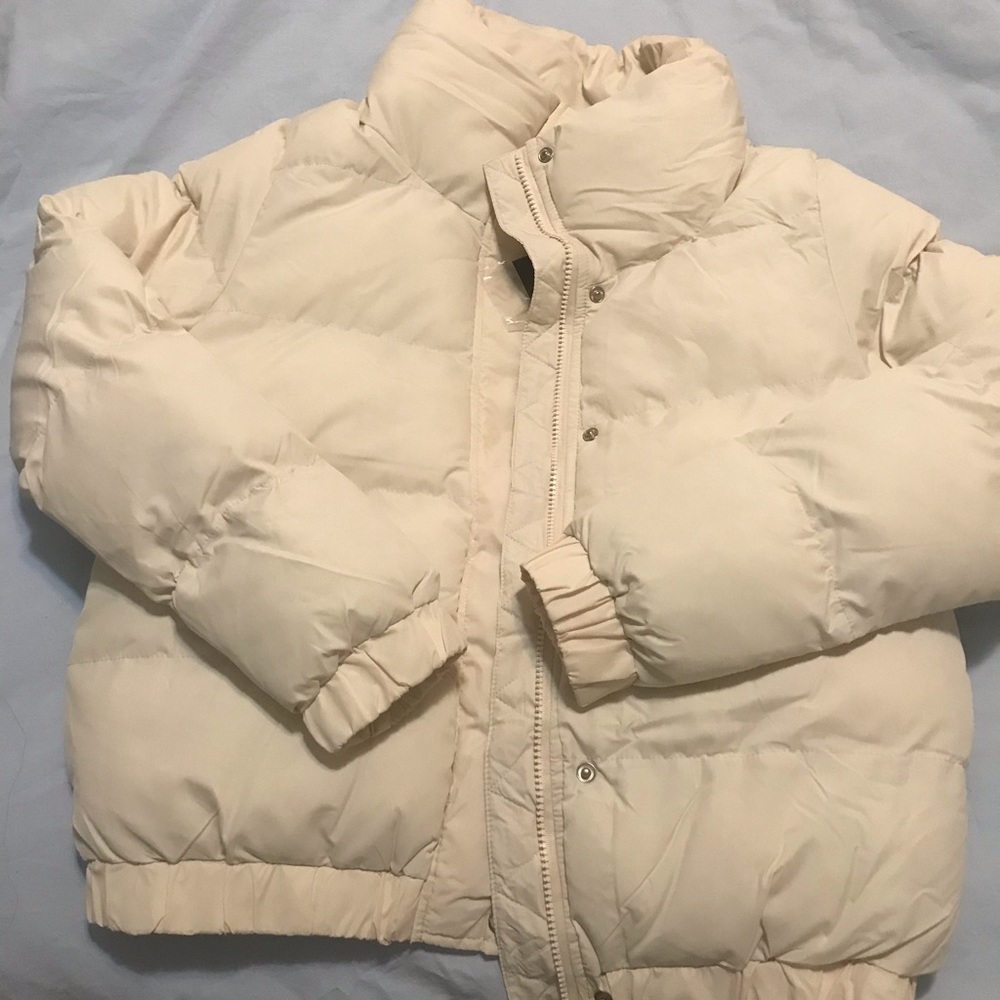 Cream Puffer Jacket - Picture 5 of 8